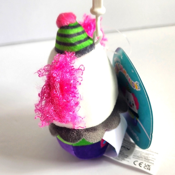 CUSTOM 💎 UMBERTO 🤡 Blacklight Clown Clip Original Squishmallows  ☆》NWT《☆ - Picture 8 of 9